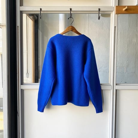 AURALEE　MILLED FRENCH MERINO RIB KNIT BOAT NECK P/O