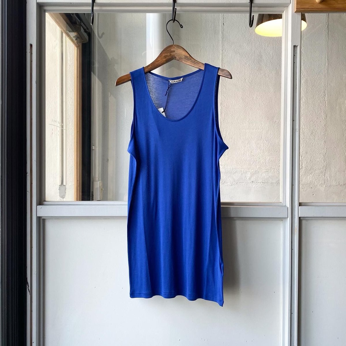 AURALEE SUPER SOFT WOOL JERSEY TANK | Less Hi