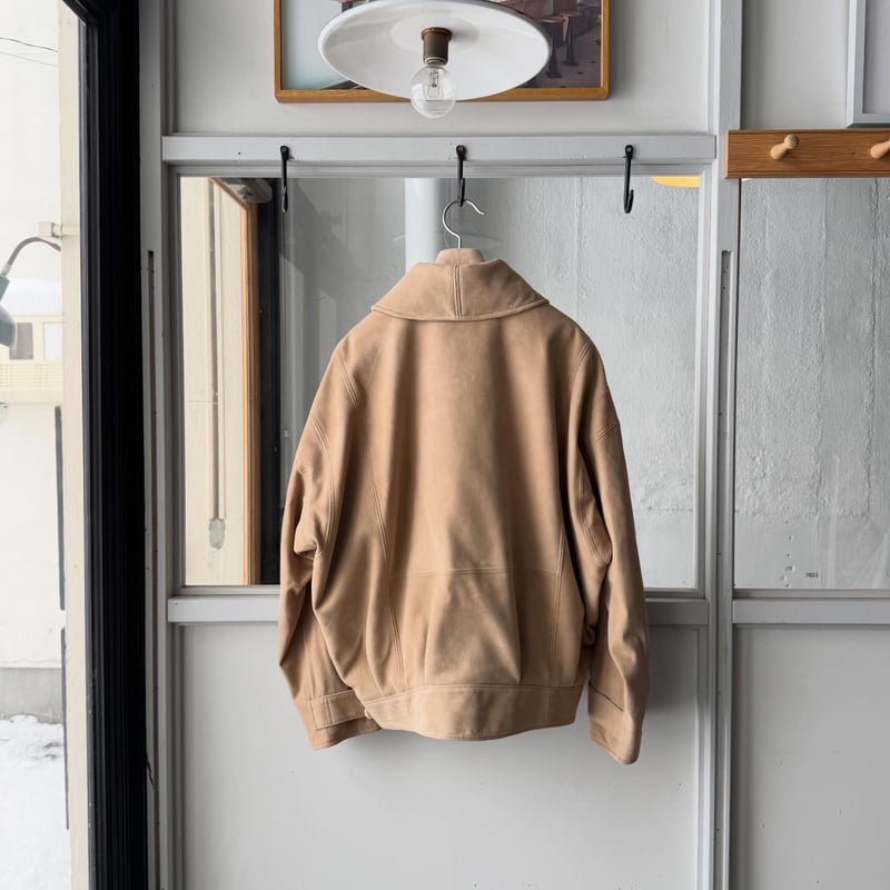 AURALEE SILKY GRAIN SUEDE BLOUSON | Less Higas