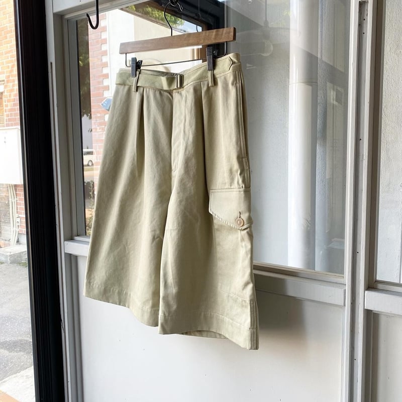 AURALEE WASHED FINX LIGHT BIG CHINO SHORTS | L