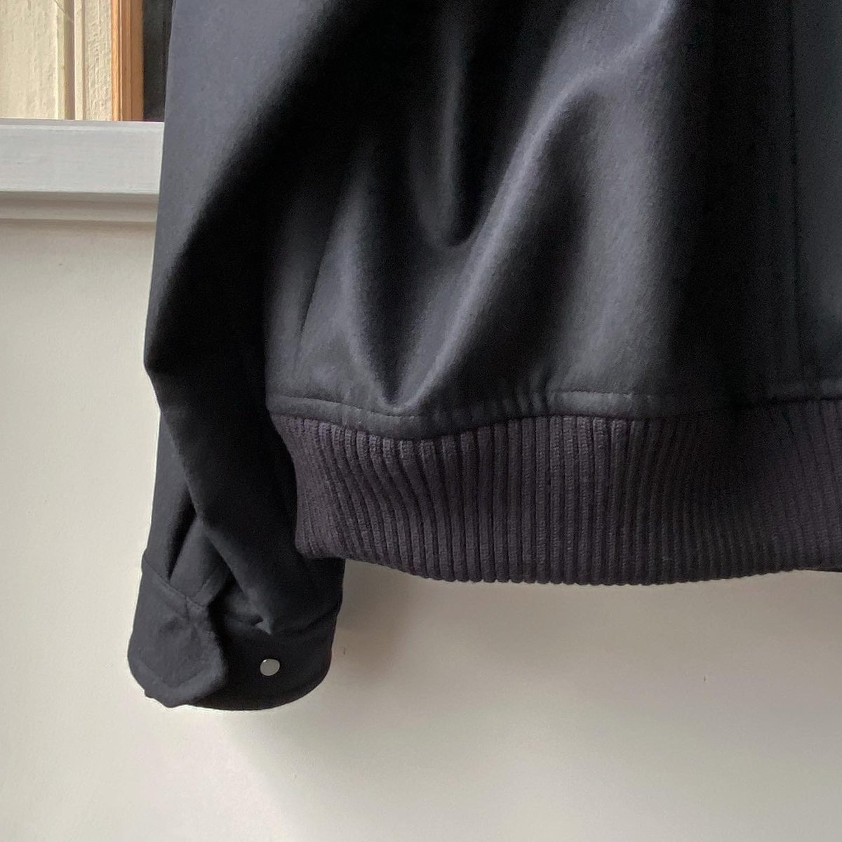 stein | シュタイン OVERSIZED MELTON STUDIUM JACKET(DARK GREY