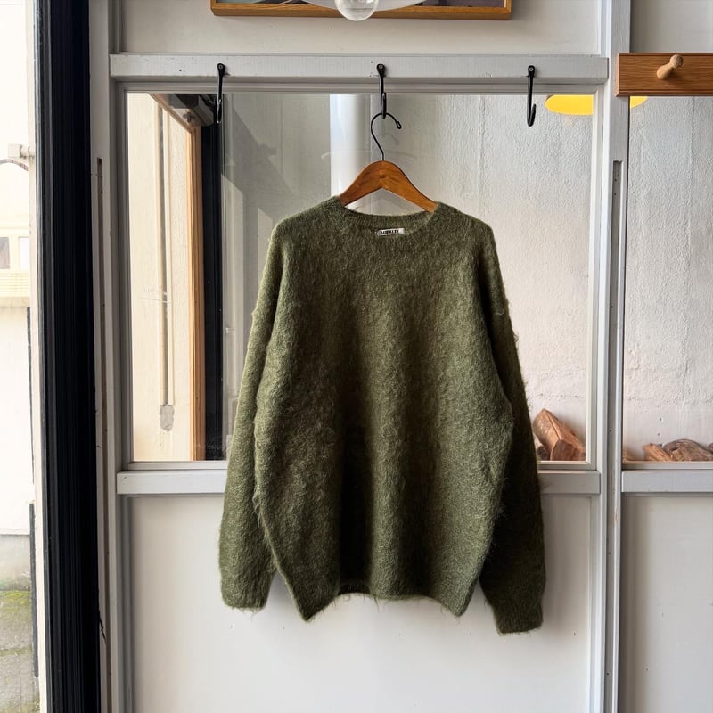 トップス AURALEE BRUSHED SUPER KID MOHAIR KNIT 5 BEAMS（ビームス）AURALEE / BRUSHED SUPER KID MOHAIR KNIT P/O