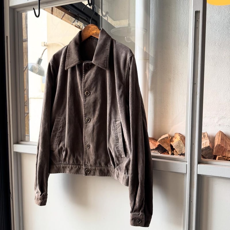 ジャケット・アウター PIGMENT DYED FINX CORDUROY BLOUSON AURALEE Pigment Dyed Finx Corduroy Blouson Olive Brown | HAVEN