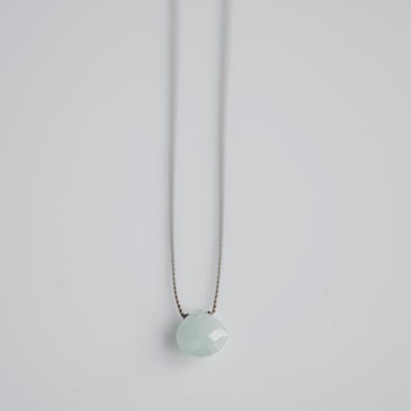 Margaret Solow 　 Faceted  Opaque Aquamarine Necklace