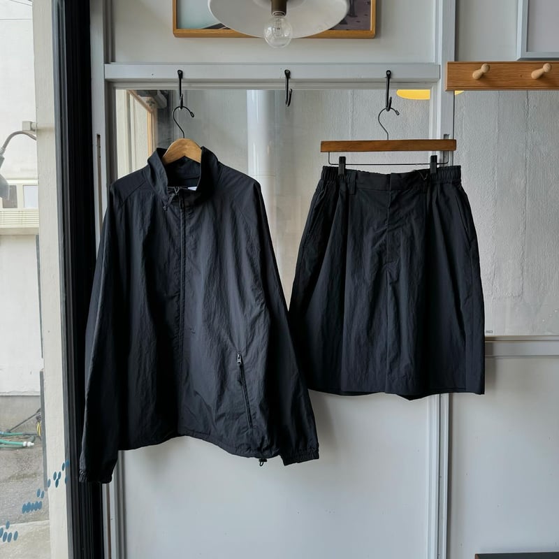 ssstein WINDBREAKER WIDE EASY SHORT TROUSERS ssstein WINDBREAKER WIDE EASY SHORT TROUSERS