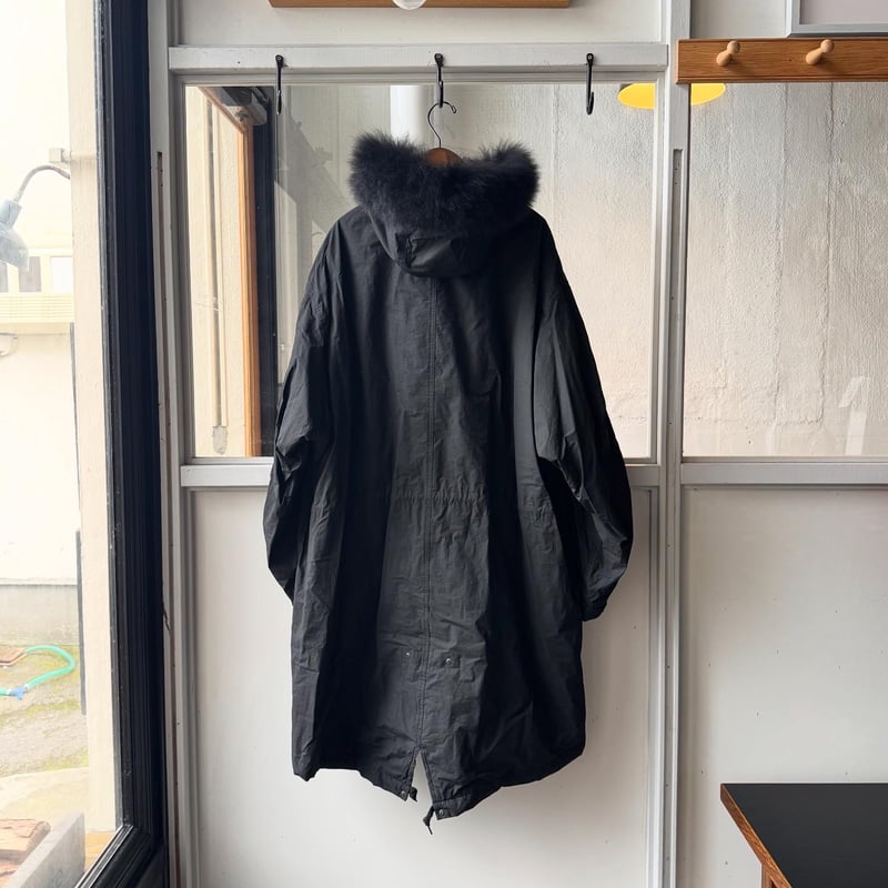 COMOLI コットンナイロン ミリタリーフーデッドコート | Less Higashikawa