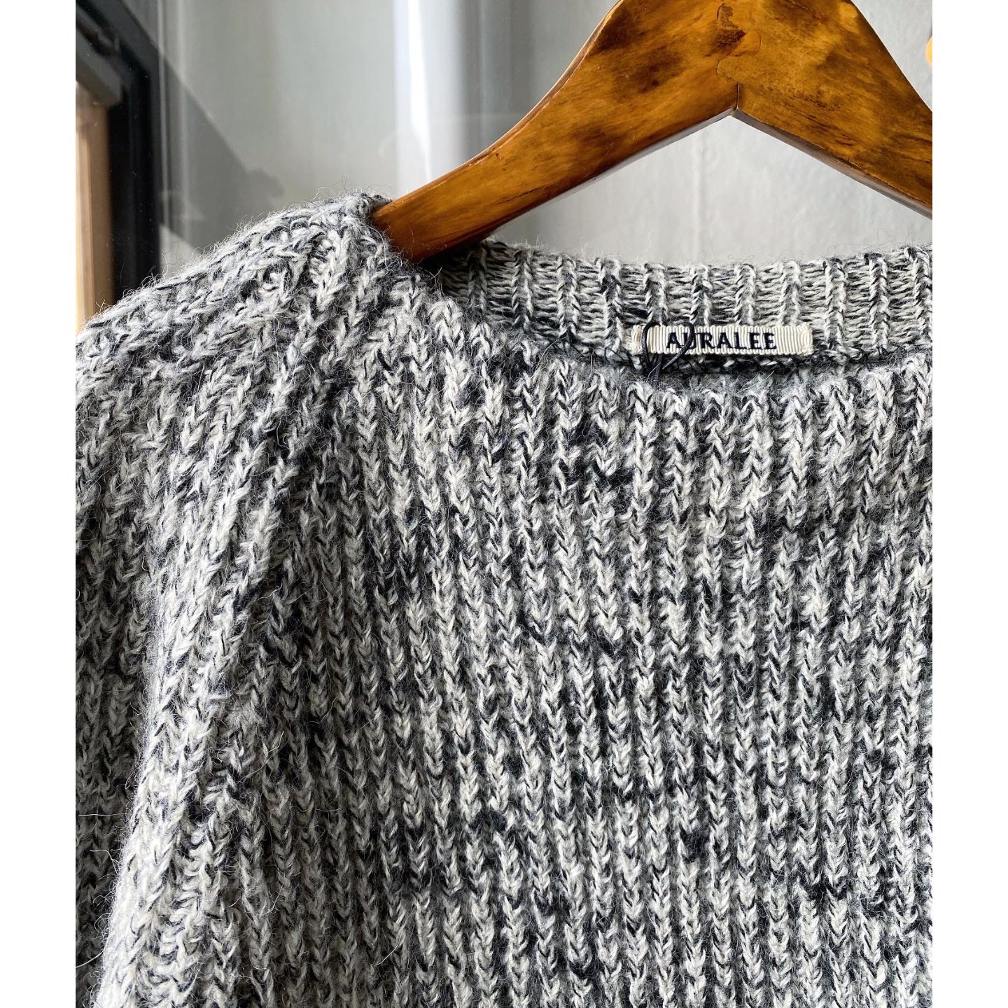 AURALEE WOOL BABY ALPACA MIX RIB KINT P/O A2