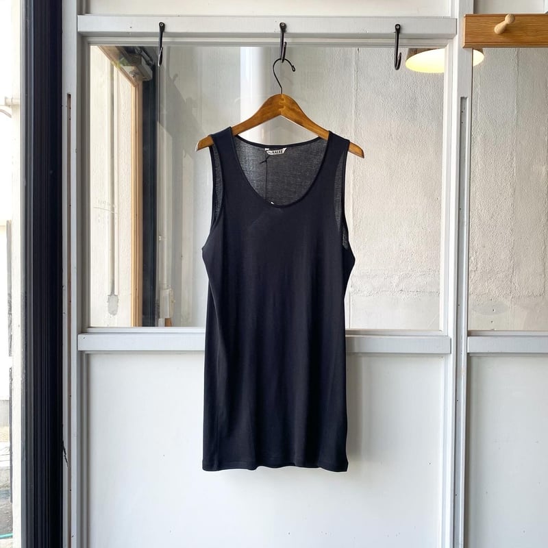 AURALEE GIZA SUPER HIGH GAUGE SHEER RIB TANK | AURALEE GIZA SUPER HIGH GAUGE SHEER RIB TANK |