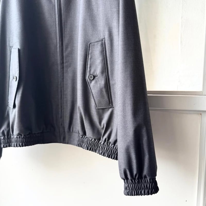 AURALEE ULTRA FINE TROPICAL WOOL ZIP BLOUSON |