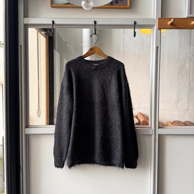 AURALEE BRUSHED SUPER KID MOHAIR KNIT P/O | Les