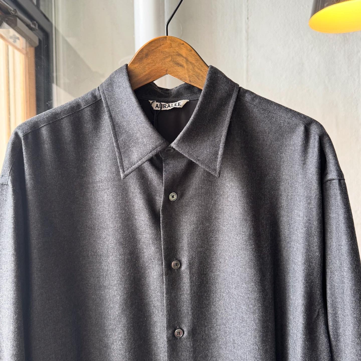 す*ま様 【状態良】auralee wool shirt（light purpl original