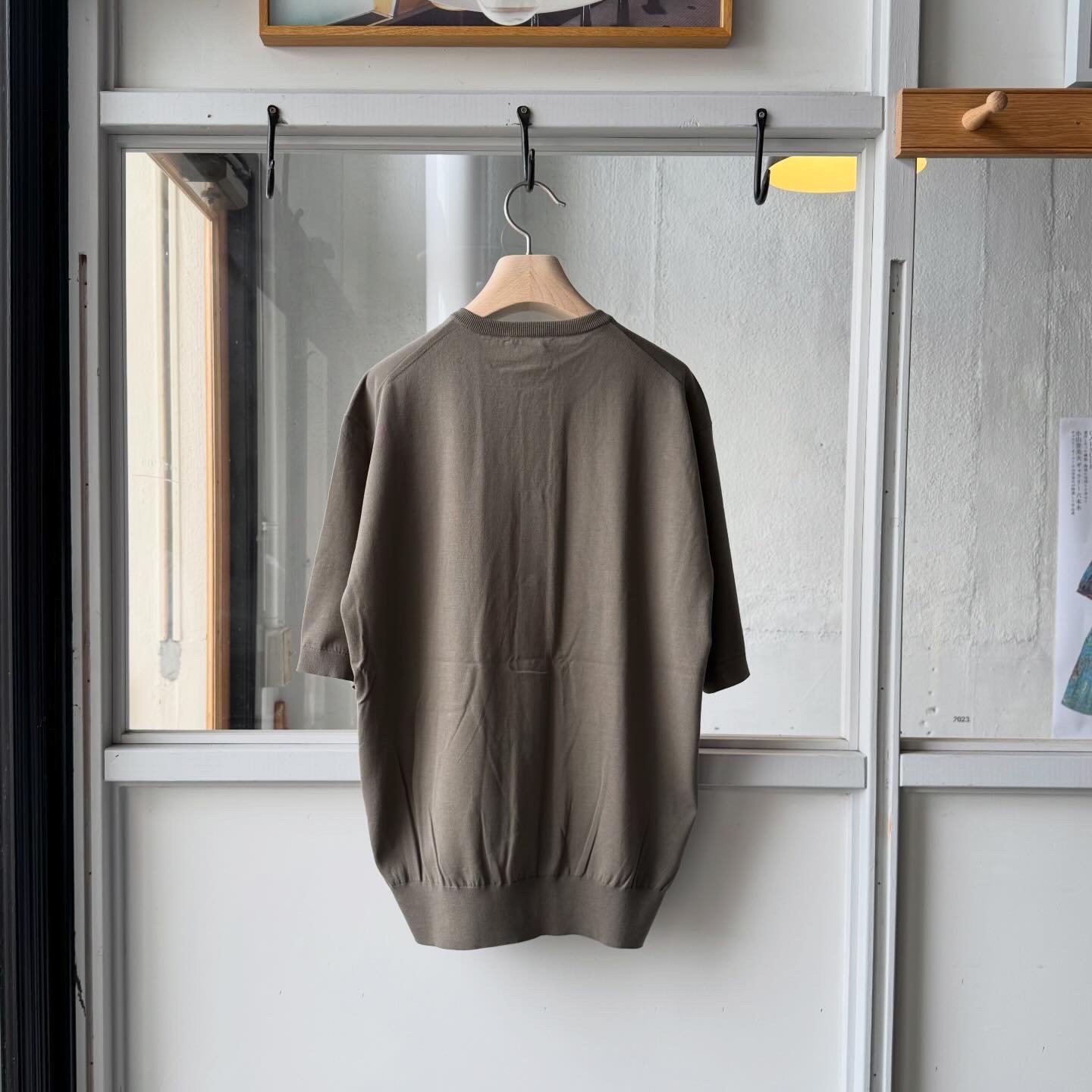 だ*る様 giza highgauge knit halfsleeved car AURALEE GIZA HIGH GAUGE KNIT HALF SLEEVED CARDI