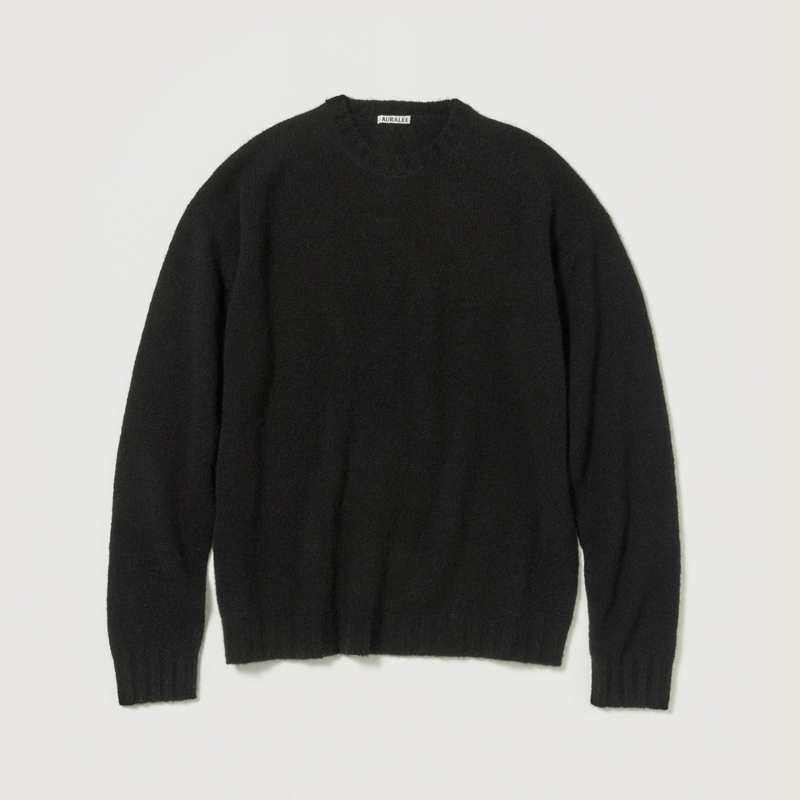 AURALEE SHETLAND WOOL CASHMERE KNIT P/O | Less AURALEE SHETLAND WOOL CASHMERE KNIT P/O | Less