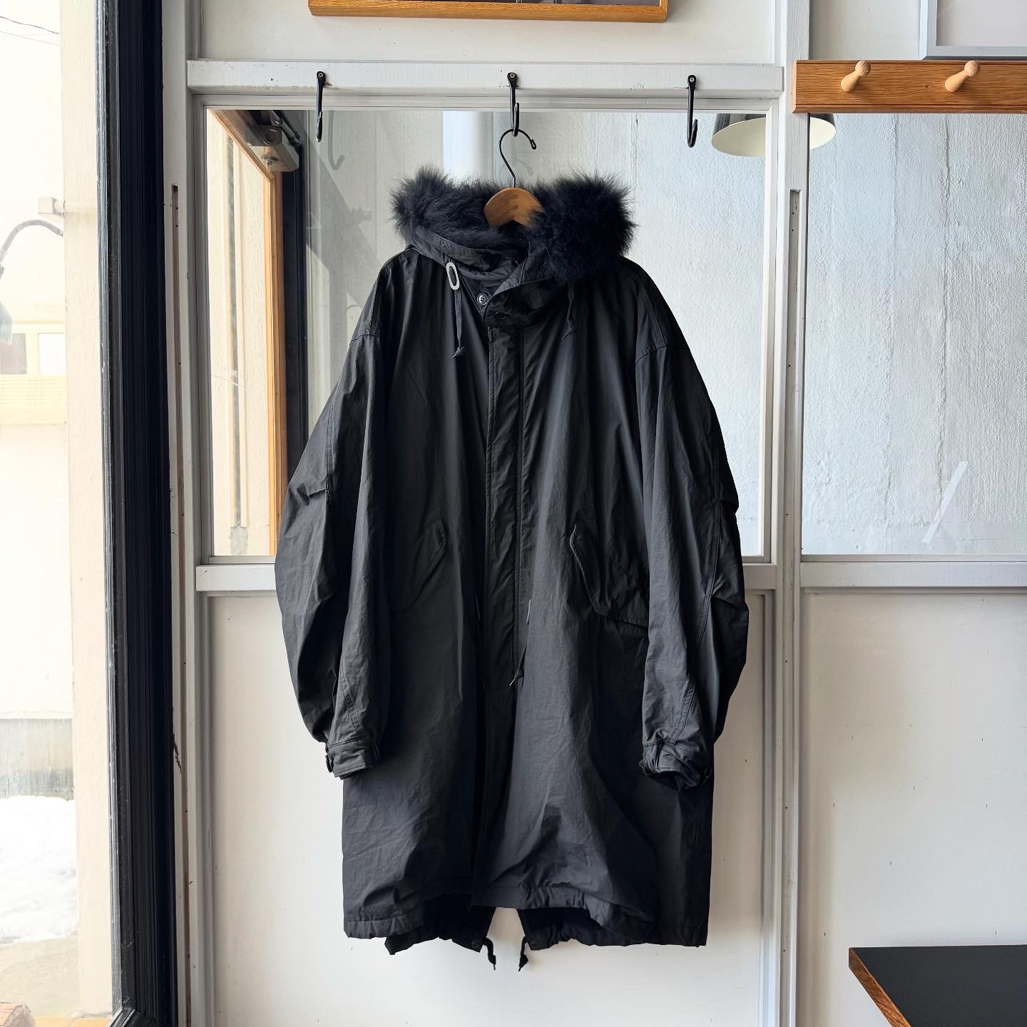 ✅COMOLI - コットンフーデッドモッズコート 2 original