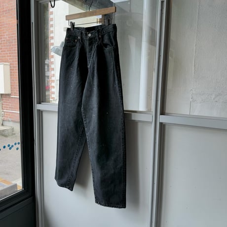 ssstein　  VINTAGE REPRODUCTION SPLASHED DENIM JEANS　BLACK