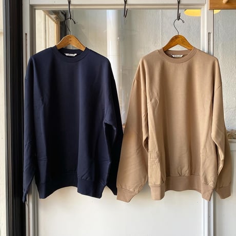 AURALEE  　ELASTIC HIGH GAUGE SWEAT P/O