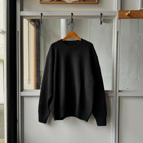 ssstein　  EXTRA FINE WOOL WARM KNIT CREW NECK LS