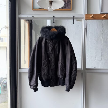COMOLI　コットンシルク ミリタリーフーデッドジャケット