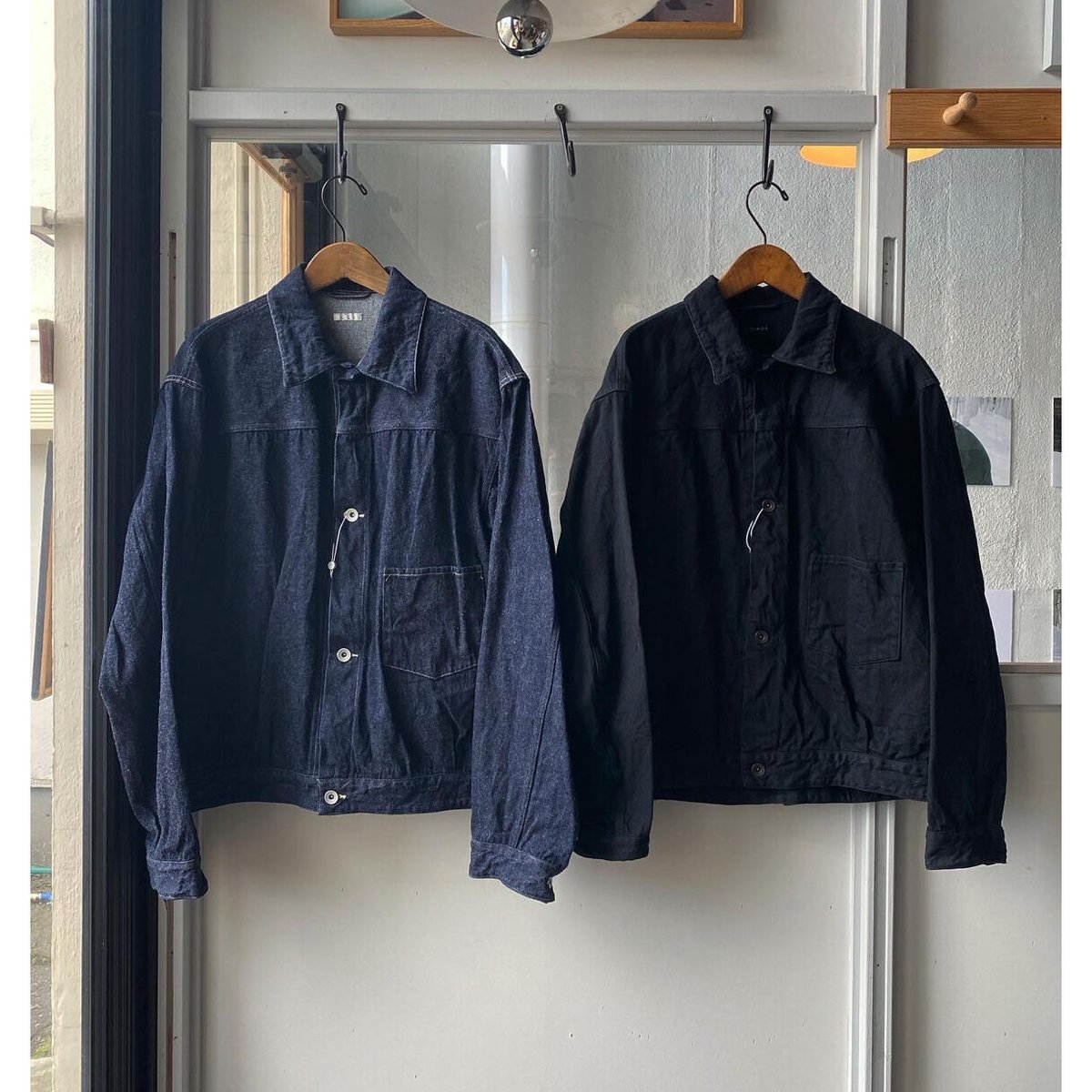 【22AW】COMOLI Denim Jacket BLACK 2コットン100%