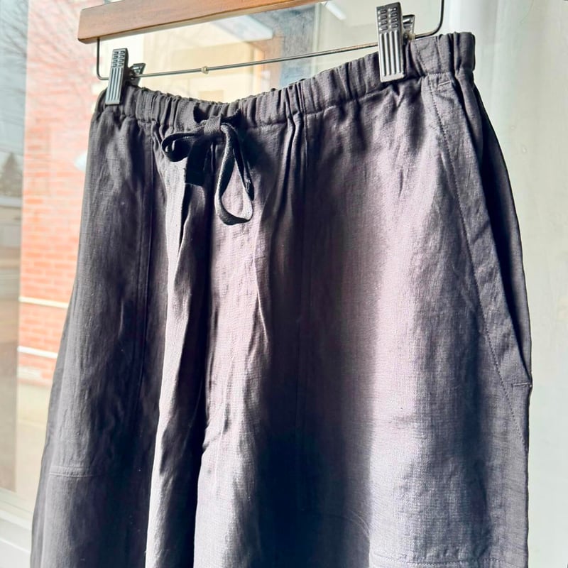 COMOLI コモリ リネンWクロス ドローストリングパンツ 3 COMOLI (コモリ) リネンWクロス ドローストリングパンツ