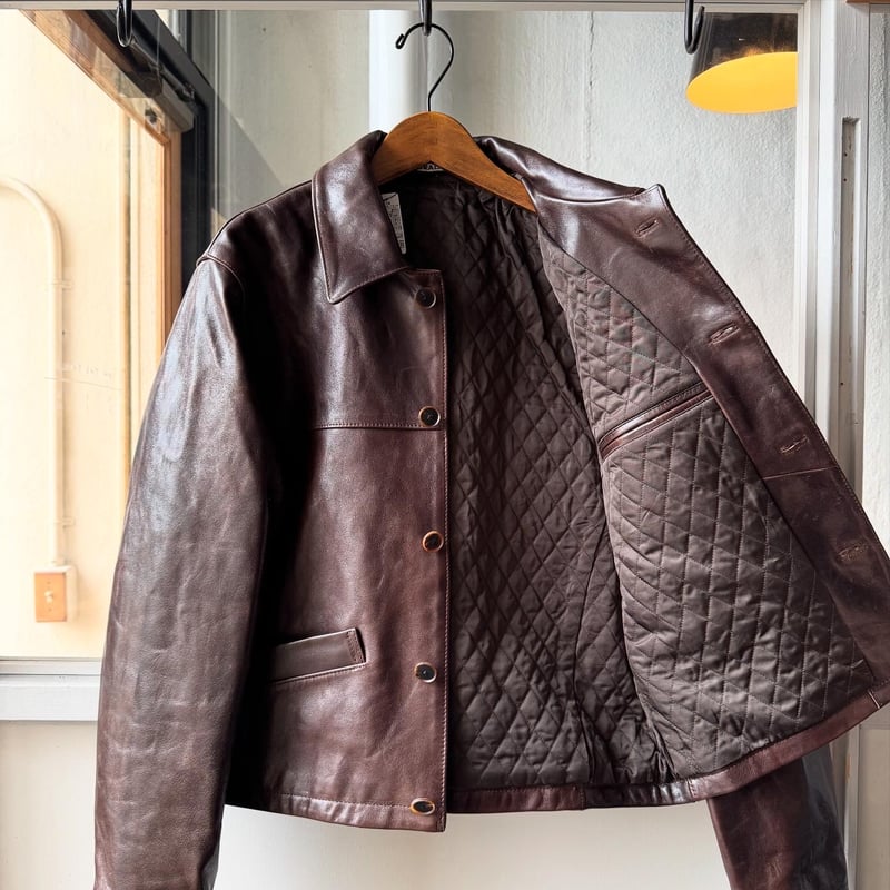 AURALEE HEAVY LAMB LEATHER BLOUSON | Less Higa