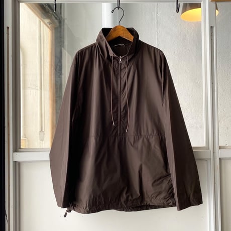 AURALEE   HIGH COUNT LIGHT NYLON HALF ZIP P/O A21SB01NL  (mens)