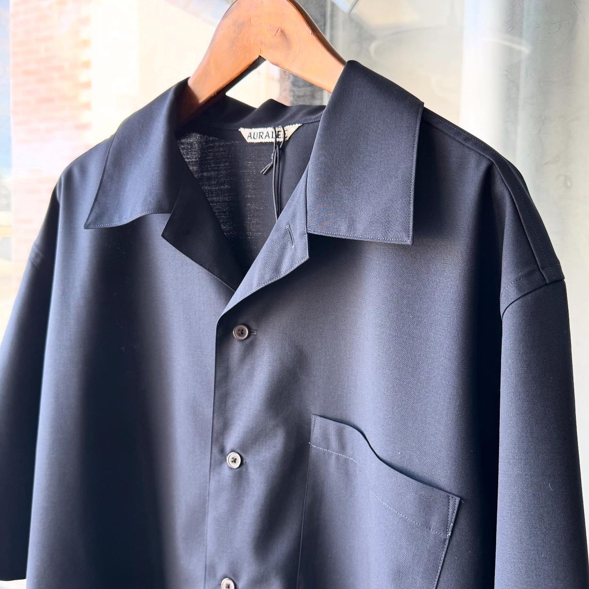 新品 オーラリー SUPER FINE TROPICAL WOOL SHIRT fit=scale-down,w=1200