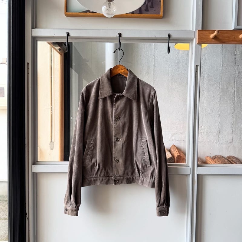 ジャケット・アウター PIGMENT DYED FINX CORDUROY BLOUSON AURALEE Pigment Dyed Finx Corduroy Blouson Olive Brown | HAVEN