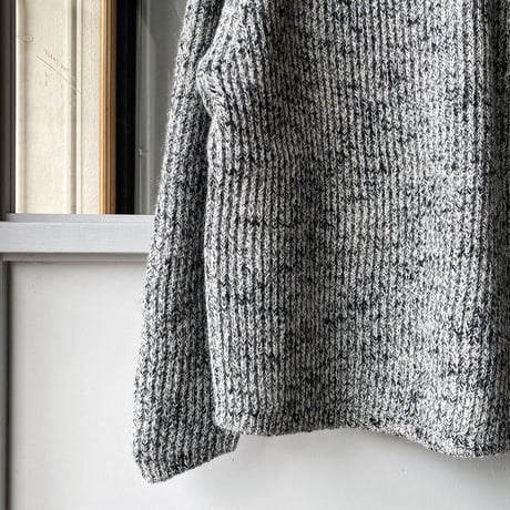 AURALEE  　WOOL BABY ALPACA MIX RIB KINT P/O  A22AP02BL