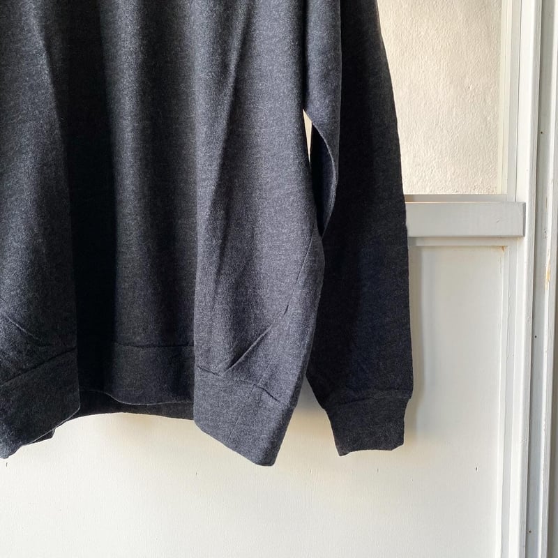 COMOLI ウール天竺 長袖クルー | Less Higashikawa