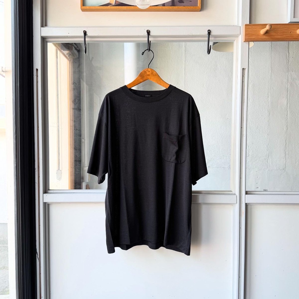 COMOLI コモリ サマーウール 半袖 Tシャツ COMOLI コモリ / サマーウール 半袖Tシャツ / INSIDE MY GLASS DOORS