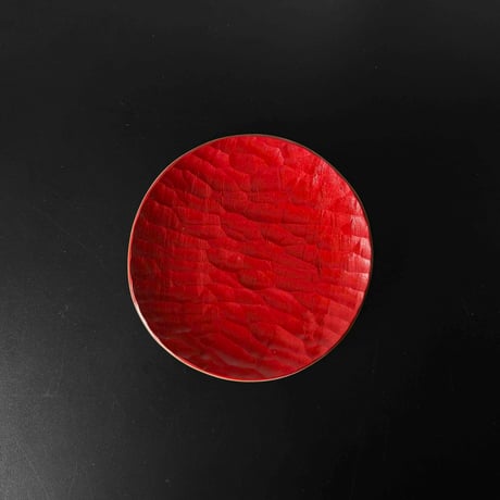 Akihiro Woodworks　AKIHIRO PLATE  Urushi Hybrid Red