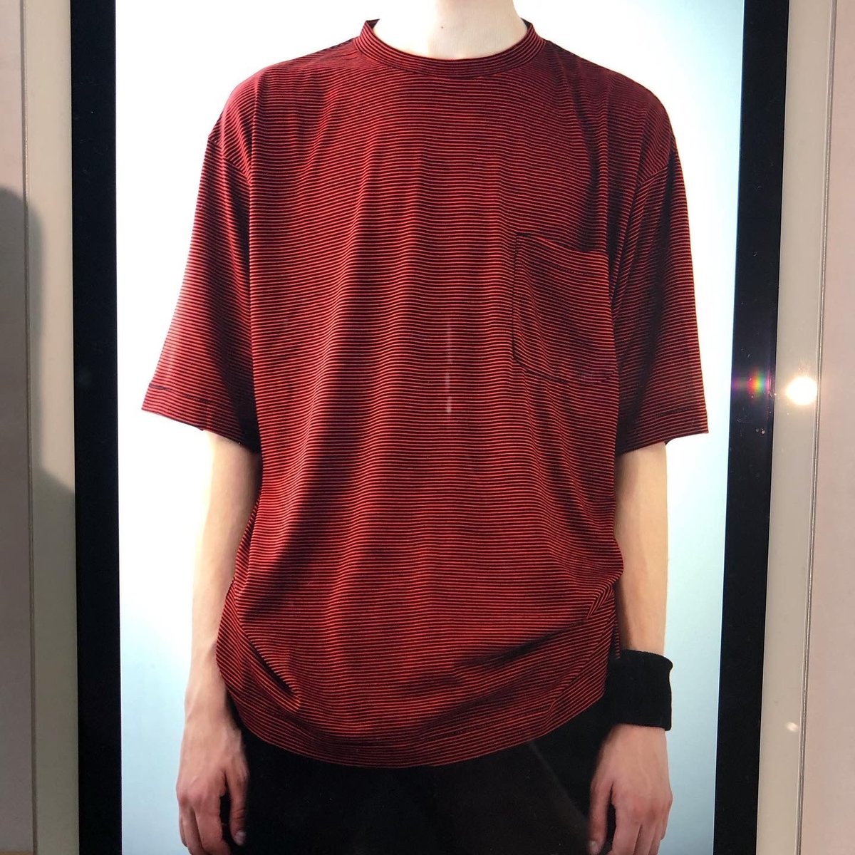 COMOLI 20SS ウール天竺 半袖クルーTシャツ COMOLI コモリ 20SS ウール天竺半袖クルー Tシャツ 2 レッド