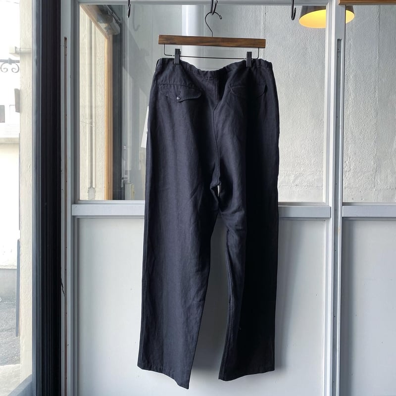 COMOLI ヴィスコースリネンドローストリングパンツ | Less Higashikawa