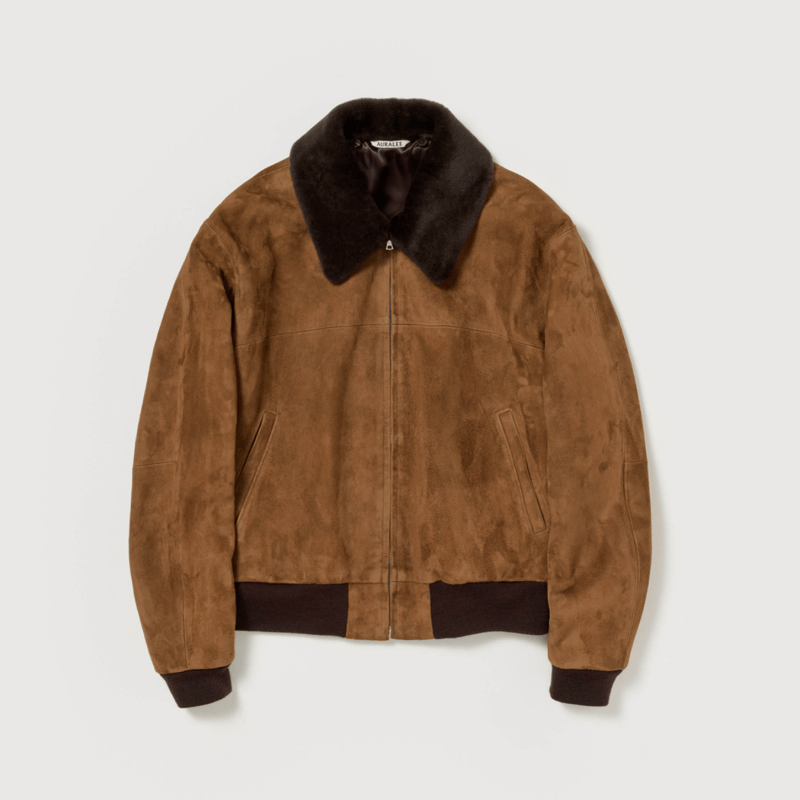 AURALEE LAMB SUEDE ZIP BLOUSON サイズ3 AURALEE 25ss LAMB SUEDE ZIP BLOUSON サイズ3 CAMEL｜Yahoo