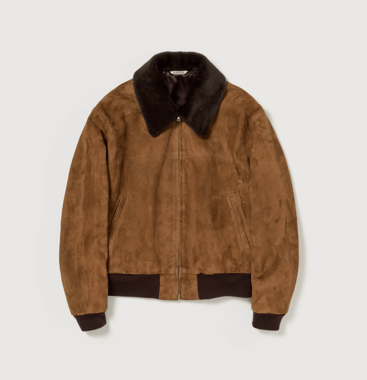 【新品未使用】aere アエレ　eco suede half coat スエード AURALEE GOAT SUEDE ZIP BLOUSON | Less Higashikawa