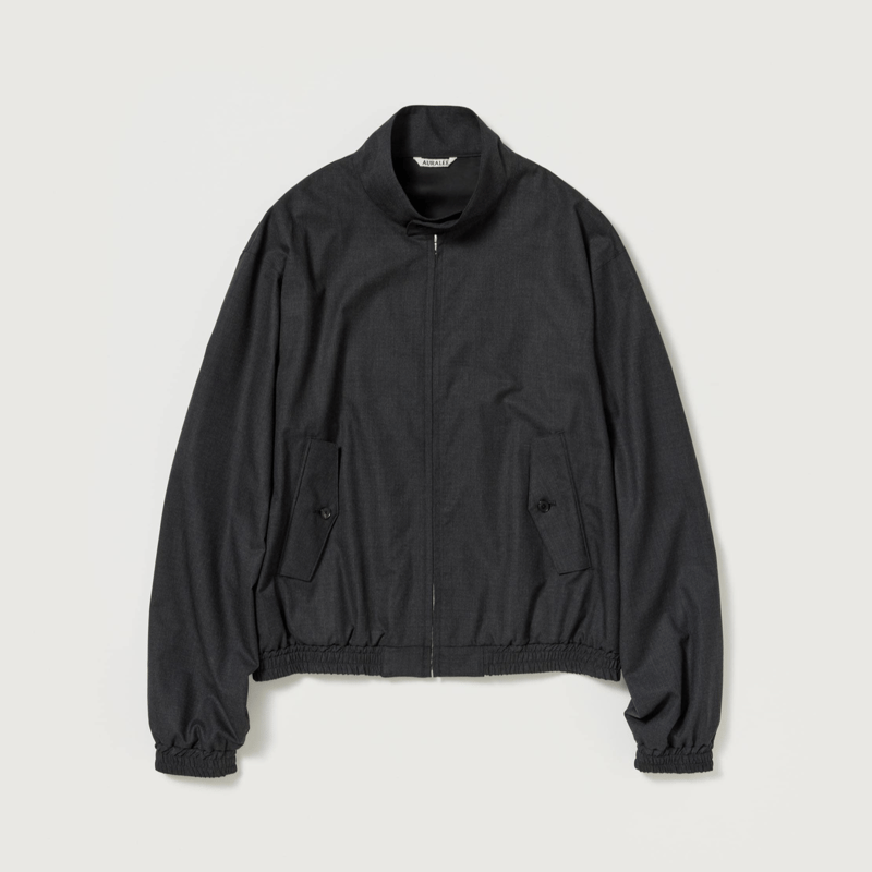 AURALEE ULTRA FINE TROPICAL WOOL ZIP BLOUSON | AURALEE ULTRA FINE TROPICAL WOOL ZIP BLOUSON |