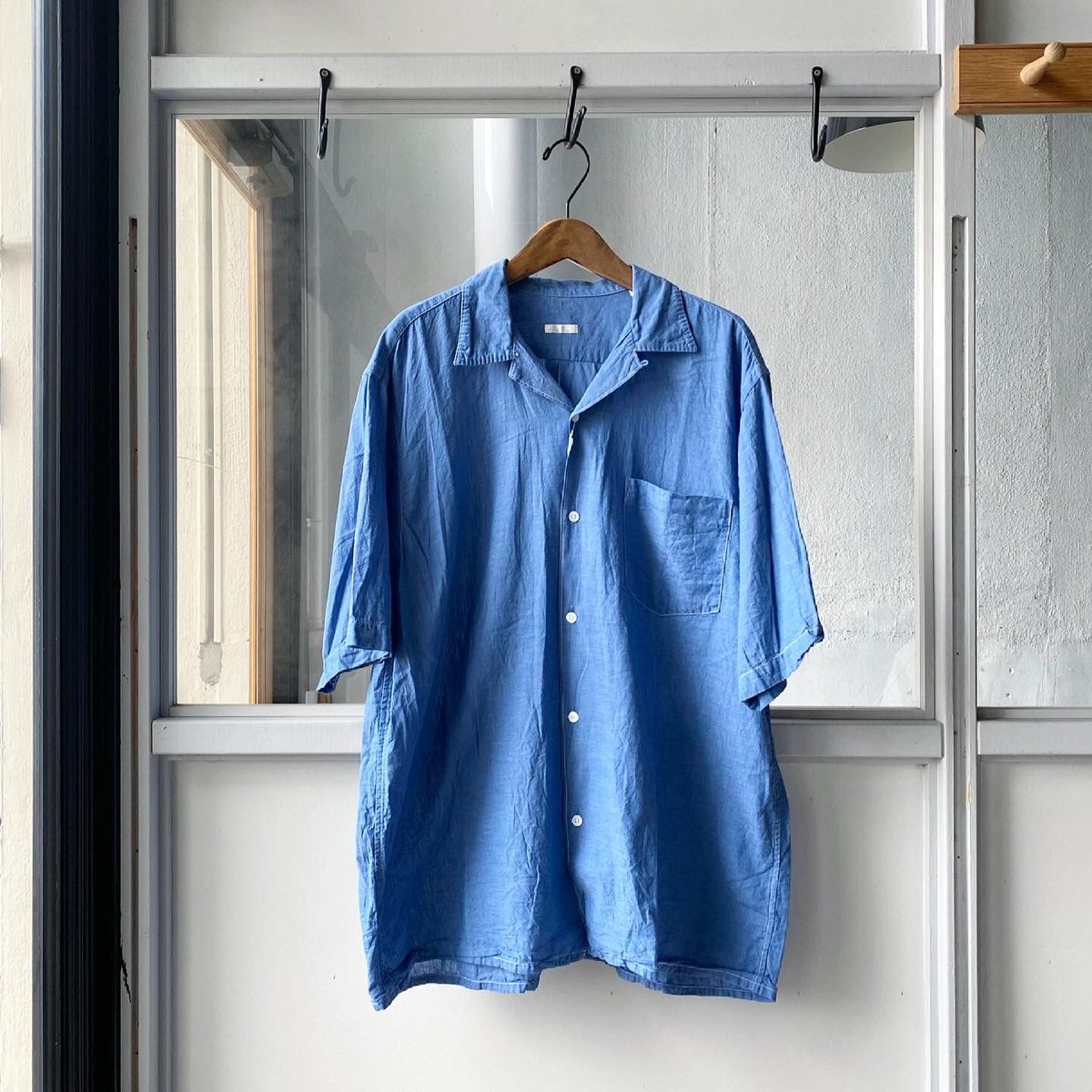 COMOLI ベタシャン オープンカラーシャツ COMOLI ベタシャン オープンカラーシャツ | Less Higashikawa