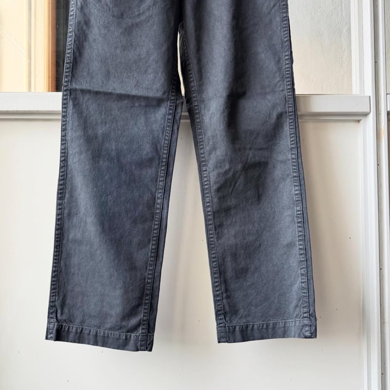 AURALEE GARMENT-DYED FINX LIGHT CHINO PANTS | L