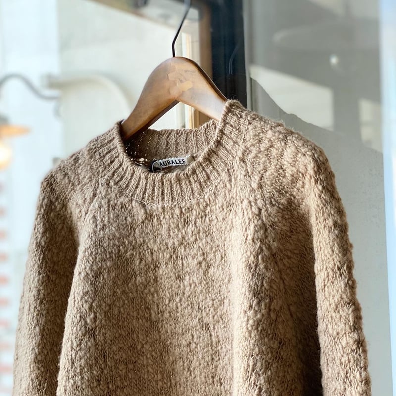 AURALEE WOOL SLUB KNIT P/O A21AP01SY (mens) |