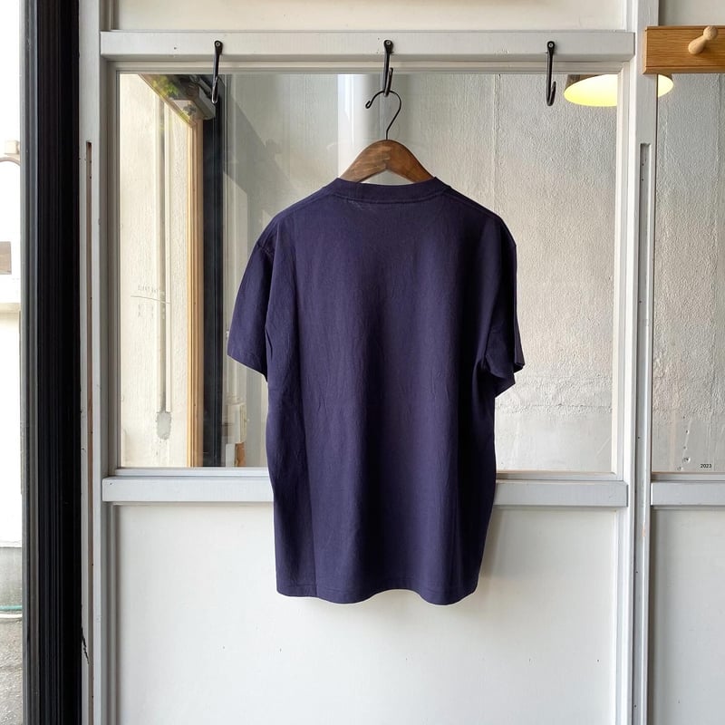 5091【美品】COMOLI 長袖Tシャツ 胸ポケット 23SS　2023年 紺 5091【美品】COMOLI 長袖Tシャツ 胸ポケット 23SS 2023年 紺
