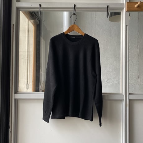COMOLI  C/W ワッフル長袖クルー