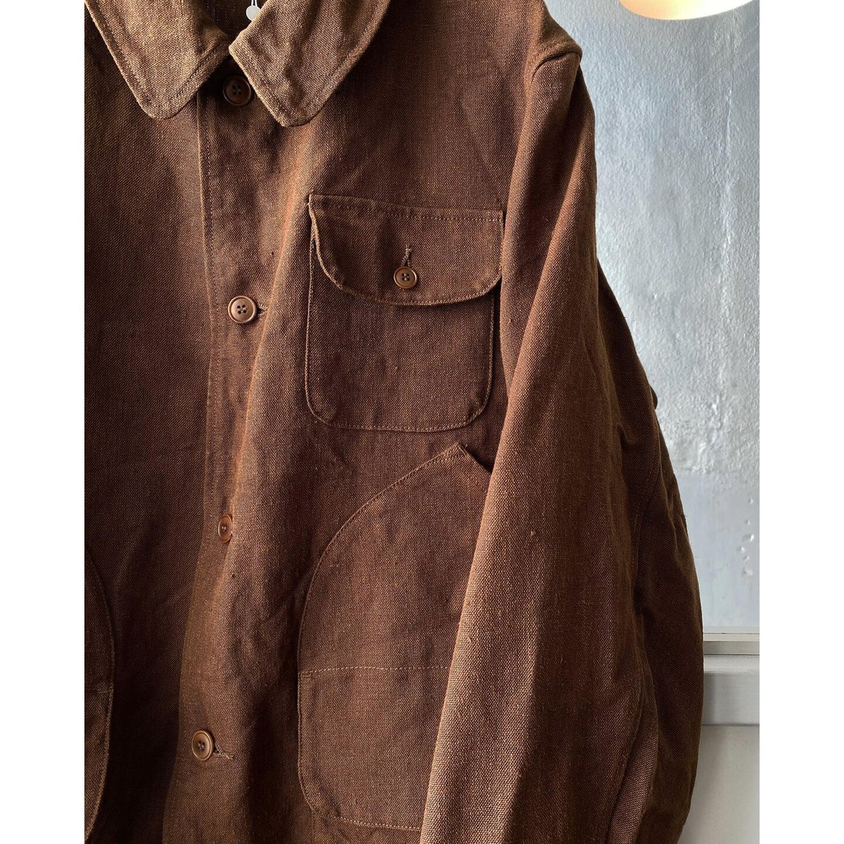 最終値下げ COMOLI ヘンプダック ハンティングジャケット 3 COMOLI ヘンプダック ハンティングジャケット | Less Higashikawa