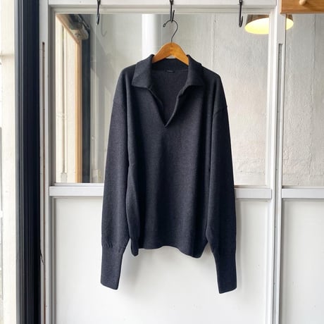 COMOLI　カシミヤ スキッパーニット