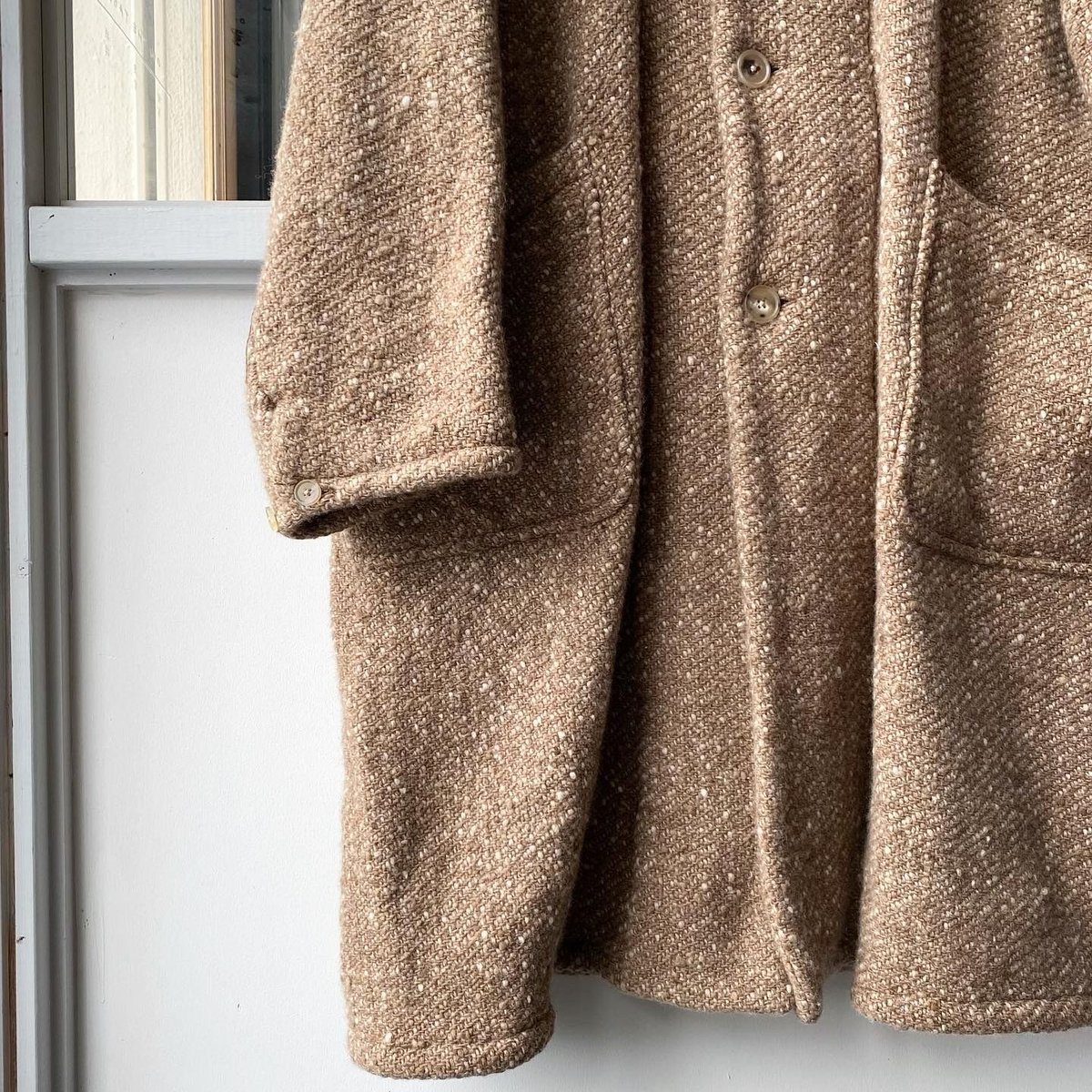 極美品✨ YAECA WRITE Duster coat ブラック リネン M YAECA WRITE ダスターコート オイルド ステンカラーコート