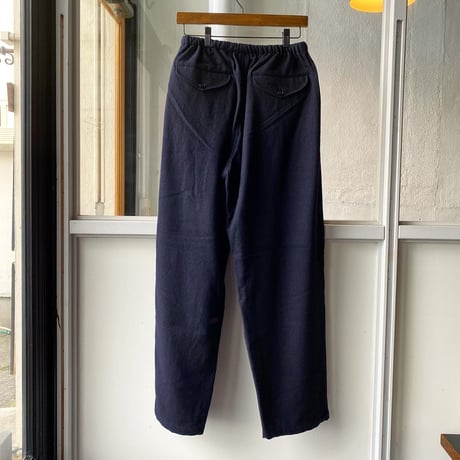 COMOLI   強縮ウール ドローストリングパンツ