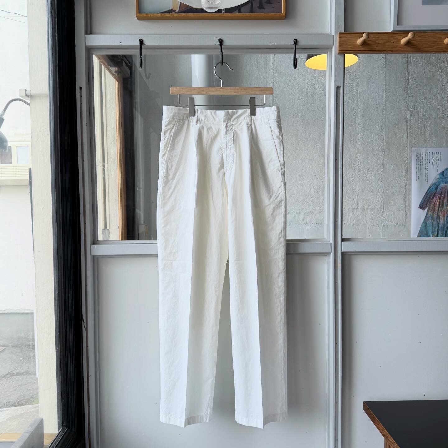 AURALEE GARMENT-DYED FINX SHUTTLE WEATHER ONE-T