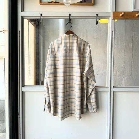 AURALEE　SUPER LIGHT WOOL CHECK SHIRT