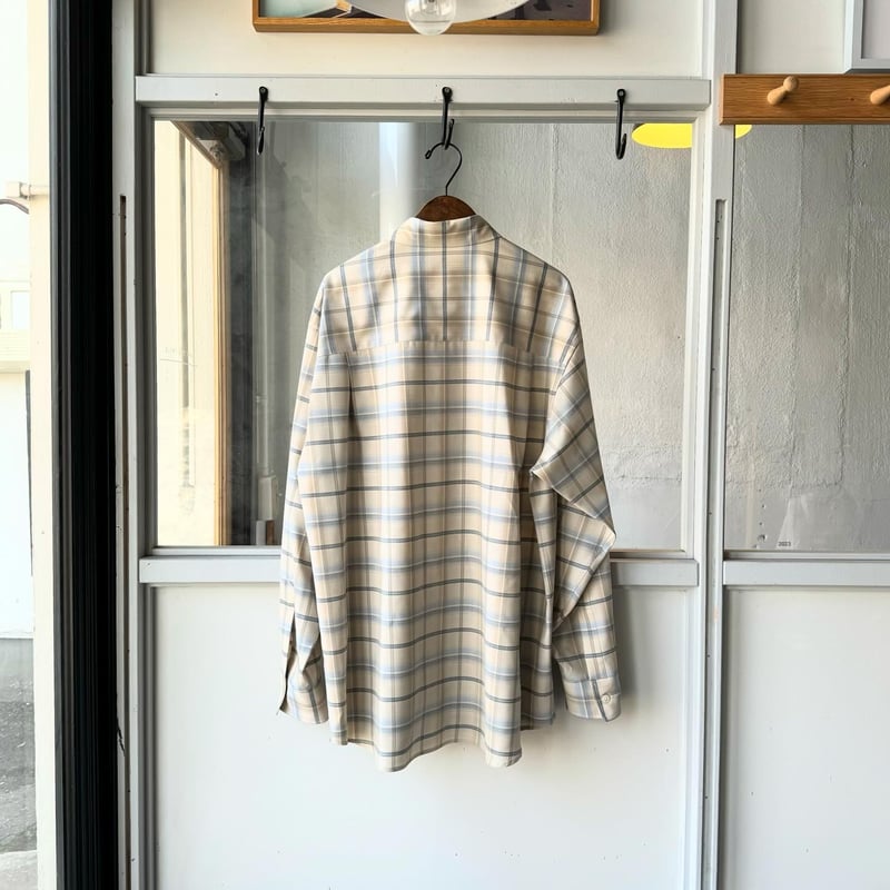 AURALEE SUPER LIGHT WOOL CHECK SHIRT | Less Hi AURALEE SUPER LIGHT WOOL CHECK SHIRT | Less Hi