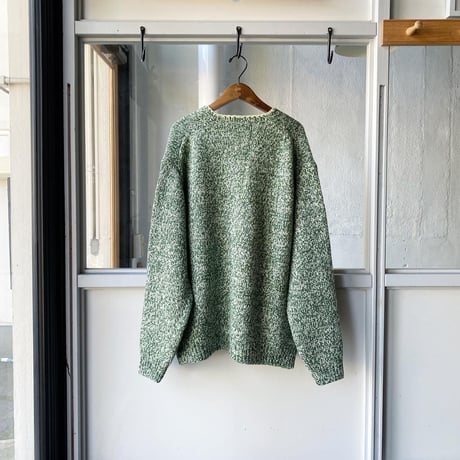 AURALEE　SILK WOOL CAMEL MIX KNIT CARDIGAN